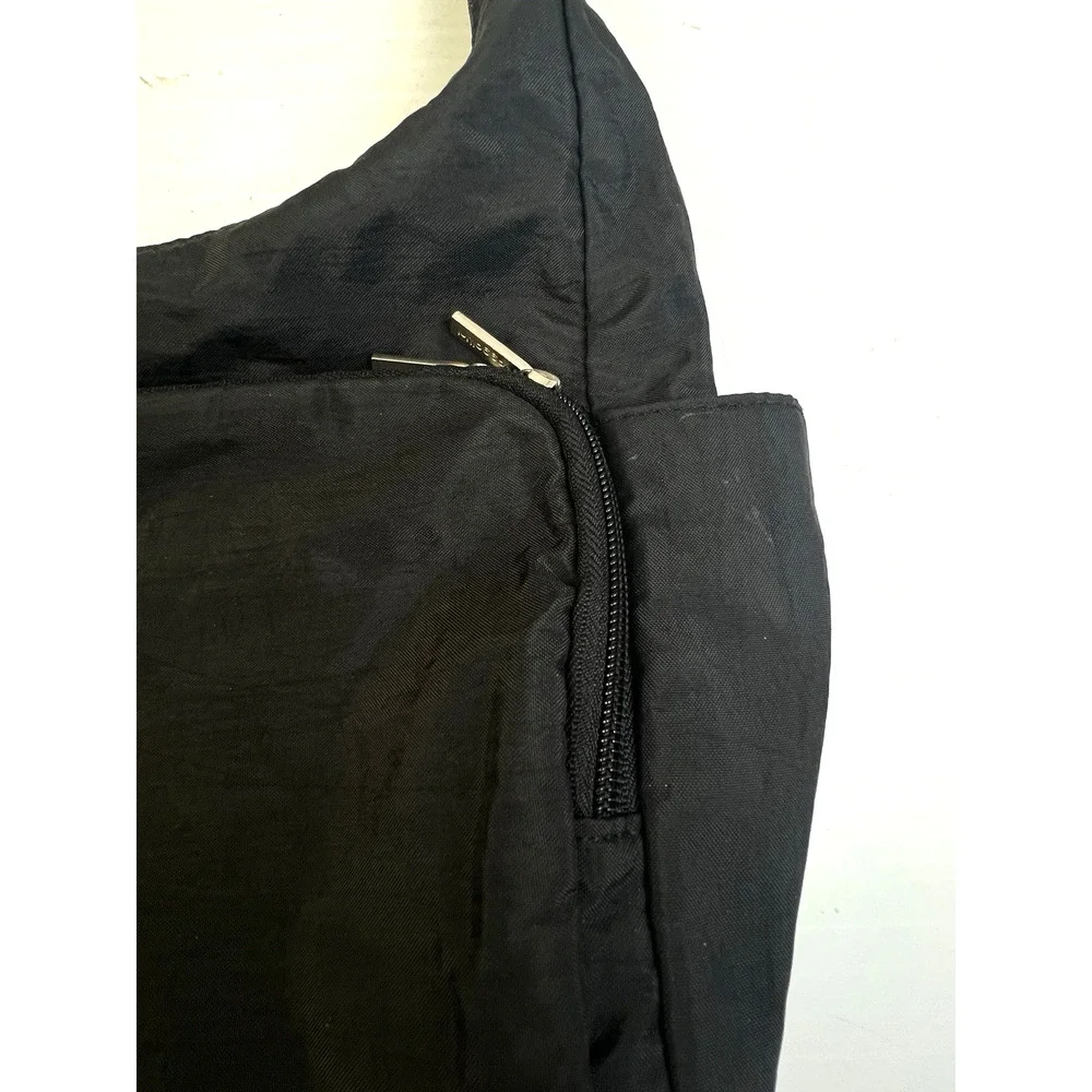 baggallini Shoulder Bag Black Travel Crossbody Organization Wipable Minimalist